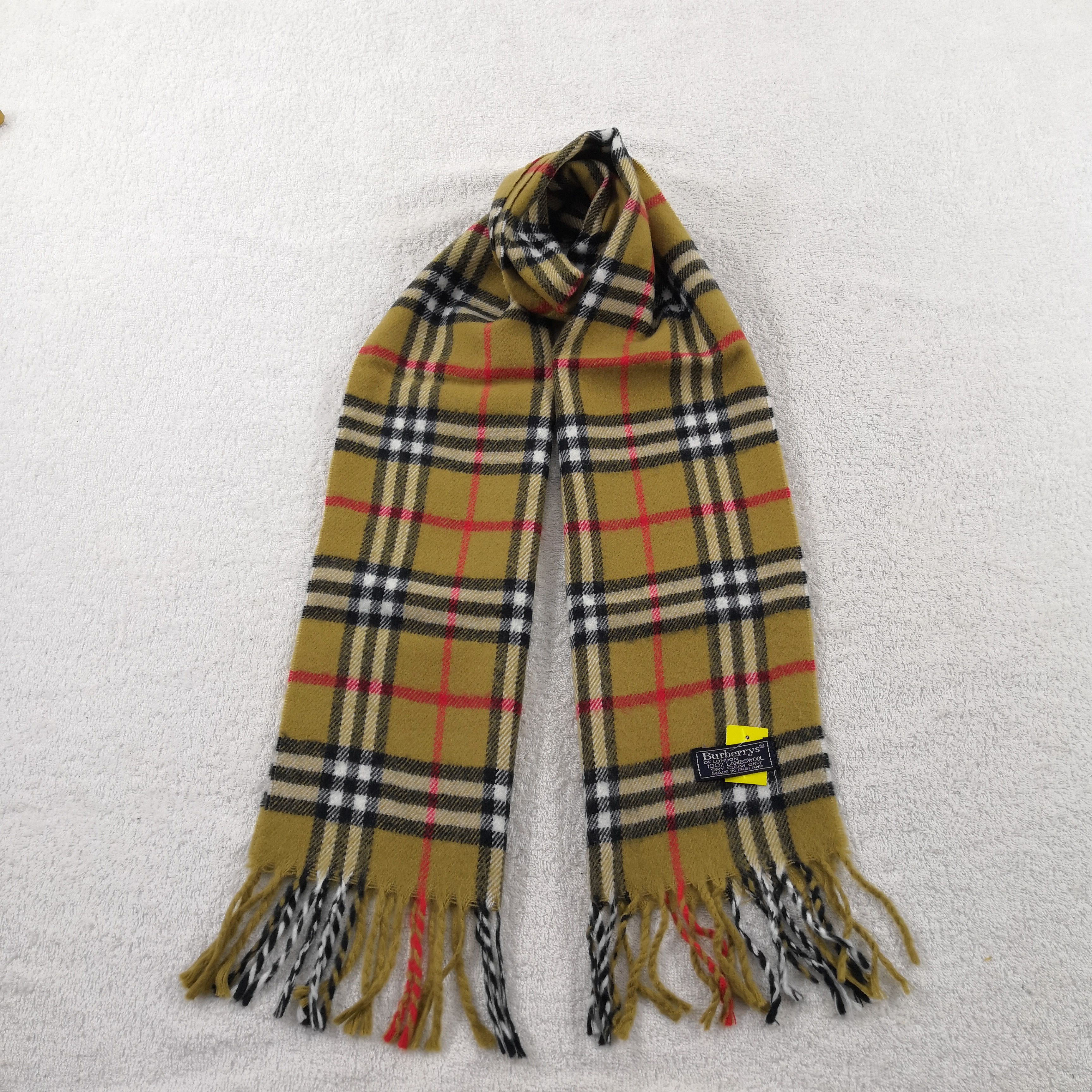 Burberry Vintage Wool Scarf Winter Scarves 56789 Size ONE SIZE - 1 Thumbnail