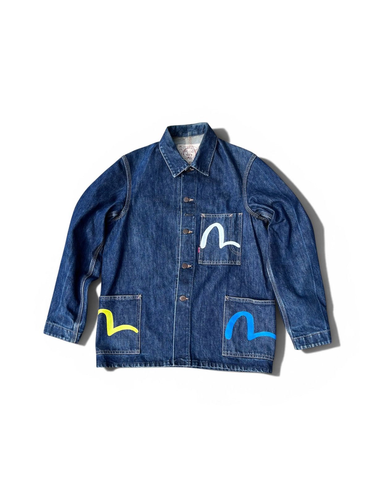 Evisu Evisu Multicolor Workwear Denim Jacket Size US M / EU 48-50 / 2 - 3 Thumbnail