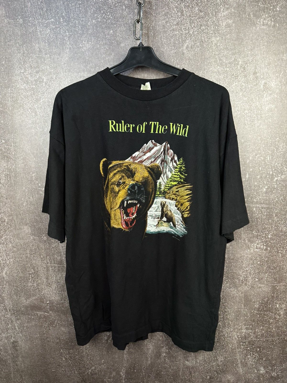 Vintage Vintage zip it London big bear single stitch t-shirt Size US XL / EU 56 / 4 - 1 Thumbnail