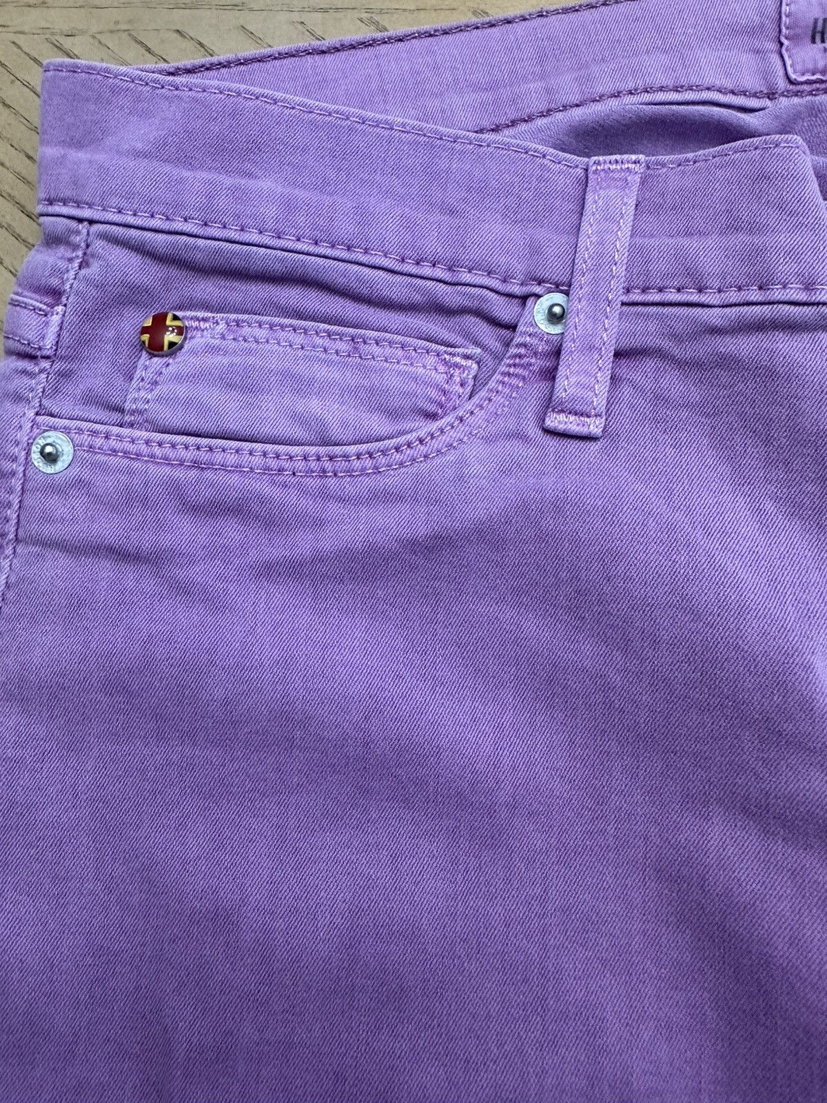 Hudson Hudson woman’s jeans purple cotton skinny Size 29" - 4 Thumbnail
