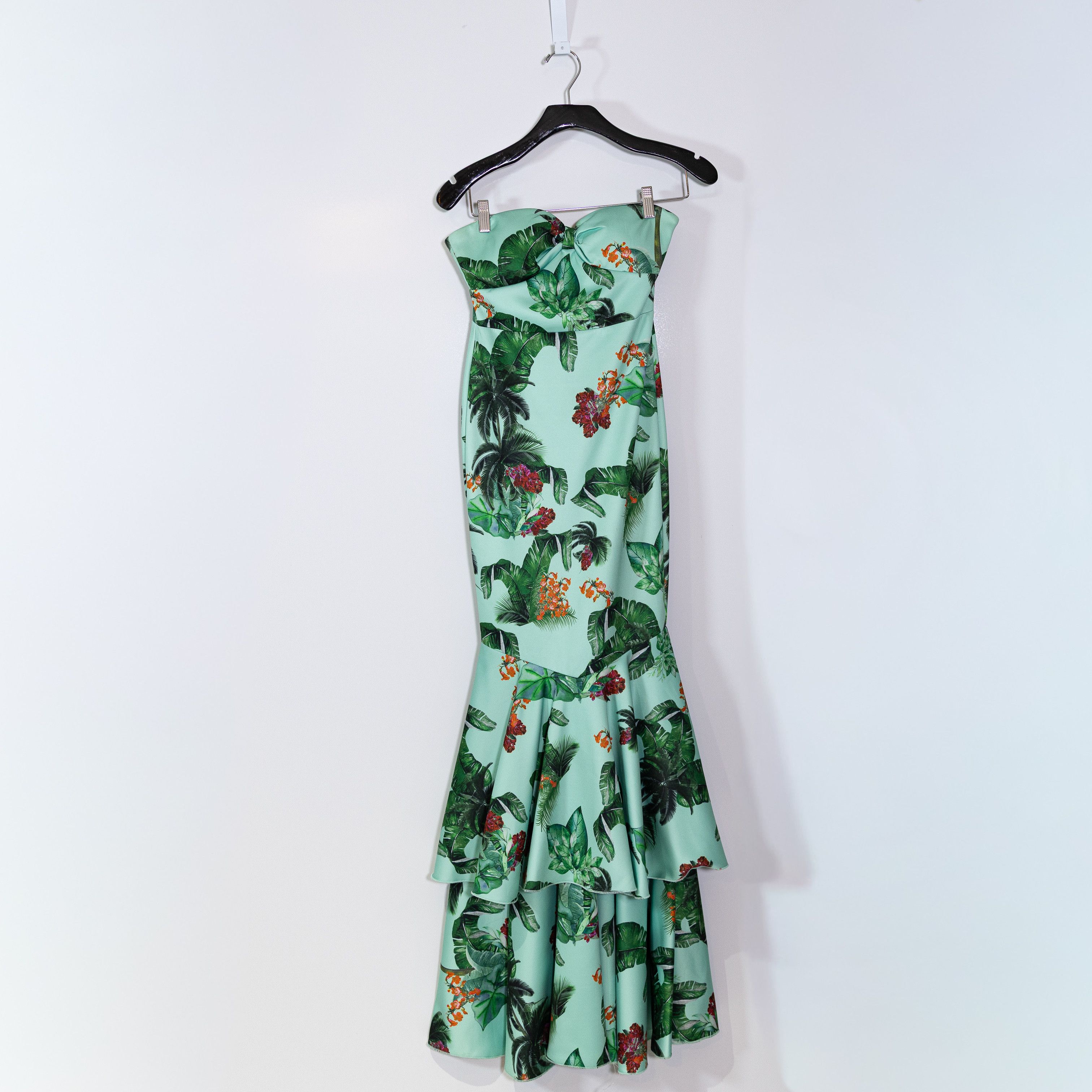 Other Meghan Los Angeles Strapless Ruffle Tropical Size S / US 4 / IT 40 - 1 Thumbnail