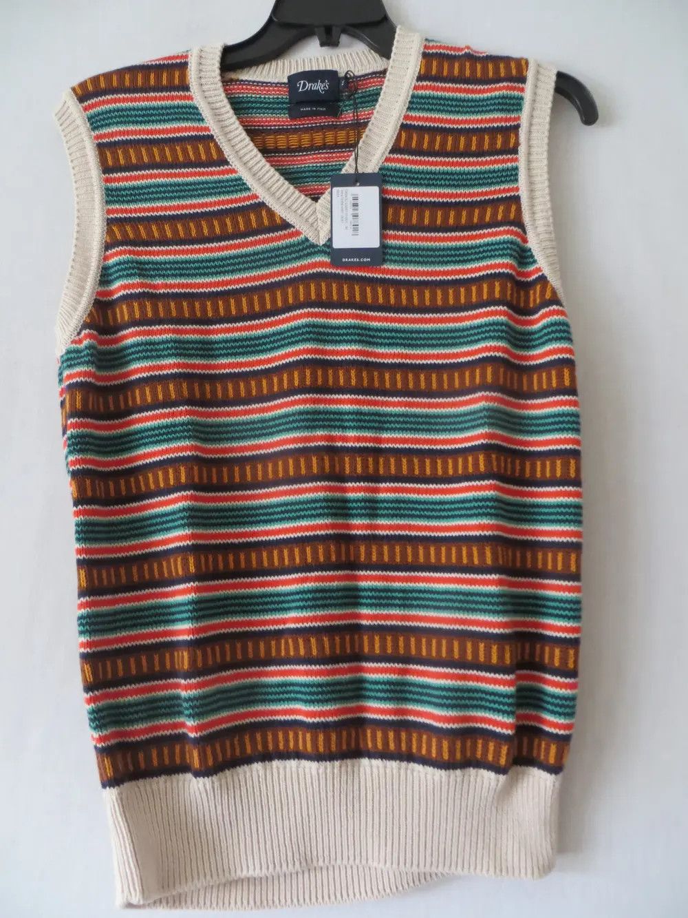 Drake's WESTERN KNITTED JUMPER VEST SIZE M Size US M / EU 48-50 / 2 - 6 Thumbnail