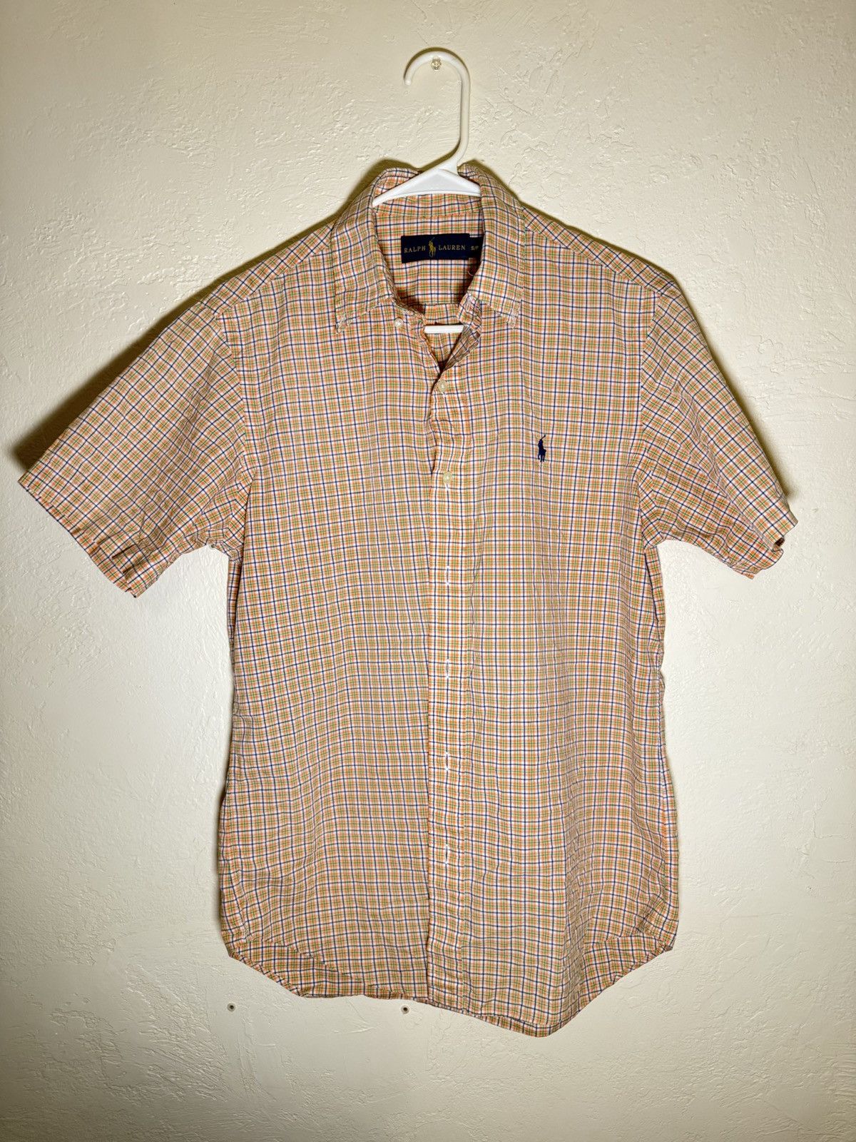 Polo Ralph Lauren × Ralph Lauren × Vintage Vintage Orange Striped Polo Ralph Lauren Shirt Size US S / EU 44-46 / 1 - 1 Thumbnail