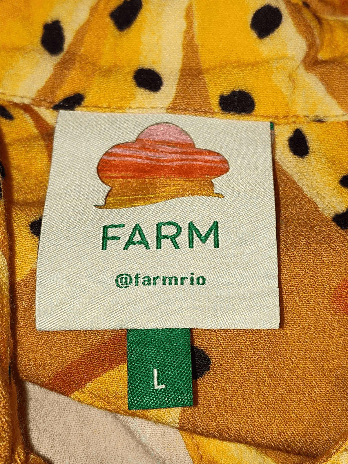 Pieces Uniques Farm Rio Anthropologie Raining Bananas Boyfriend Shirt Size L / US 10 / IT 46 - 3 Thumbnail