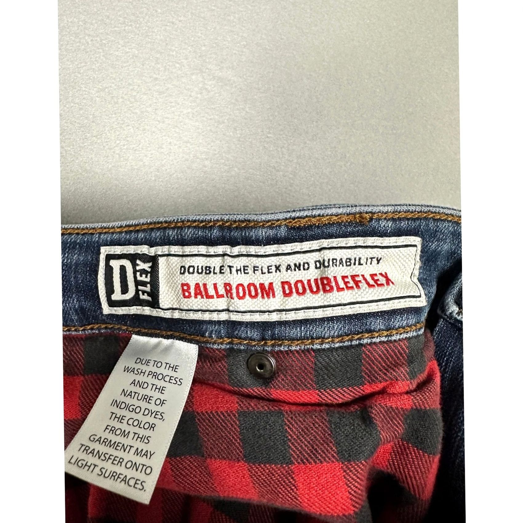 Duluth Trading Company Duluth Flannel Lined Jeans Mens 40x30 Ballroom DoubleFlex Blue Wash Pockets EUC Size US 40 / EU 56 - 3 Thumbnail