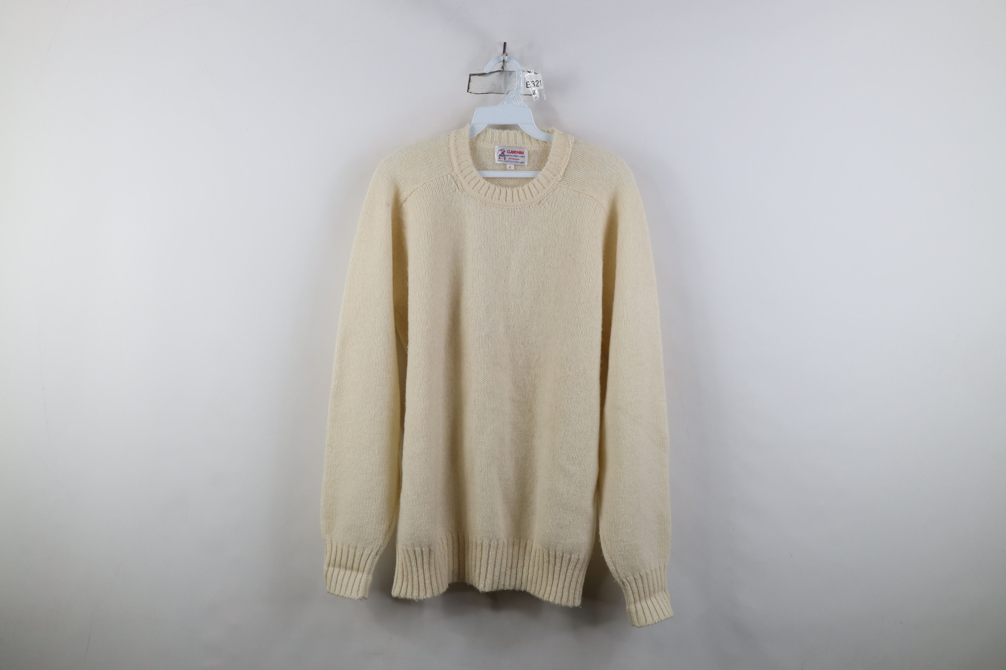Vintage Vintage 50s Streetwear Lightweight Shetland Wool Sweater Size US L / EU 52-54 / 3 - 1 Thumbnail