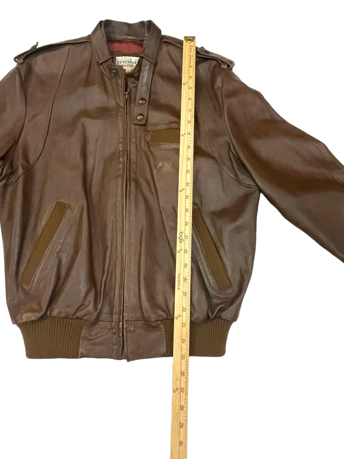 Vintage Vintage Mont Brown Bomber Jacket Size US S / EU 44-46 / 1 - 12 Thumbnail