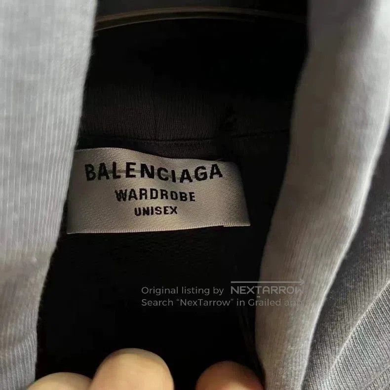 Balenciaga Balenciaga Gray Logo Print Hoodie. Size US XS / EU 42 / 0 - 3 Thumbnail