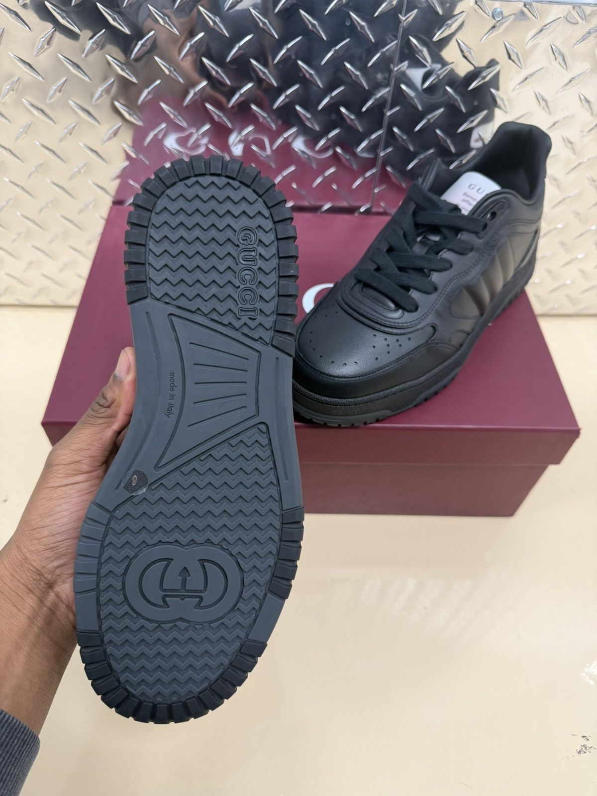 Gucci Gucci Sparrow Leather Sneakers Size US 7 / EU 40 - 3 Thumbnail