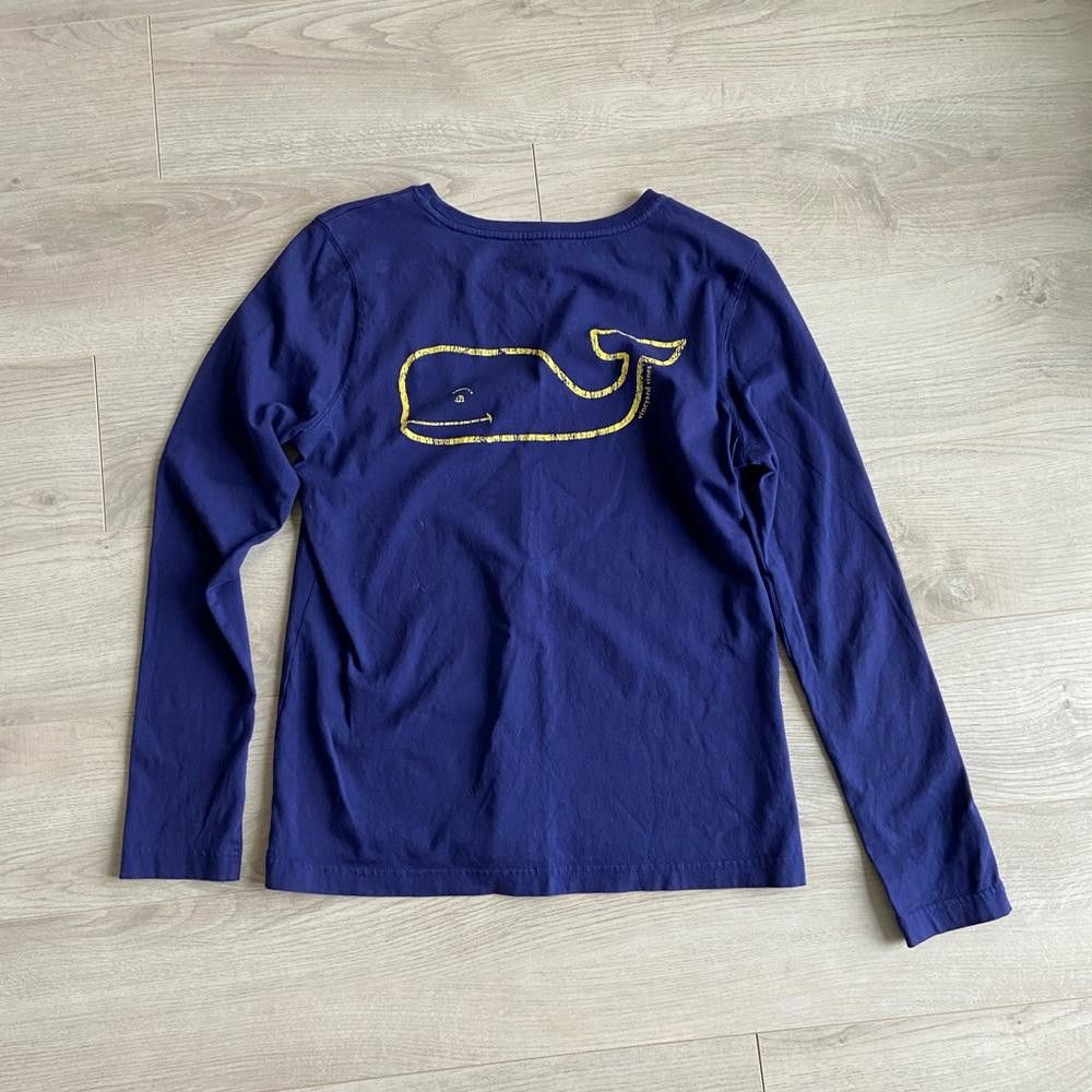 Vineyard Vines Vineyard Vines Blue and Yellow Long Sleeve Shirt Size M / US 6-8 / IT 42-44 - 4 Thumbnail
