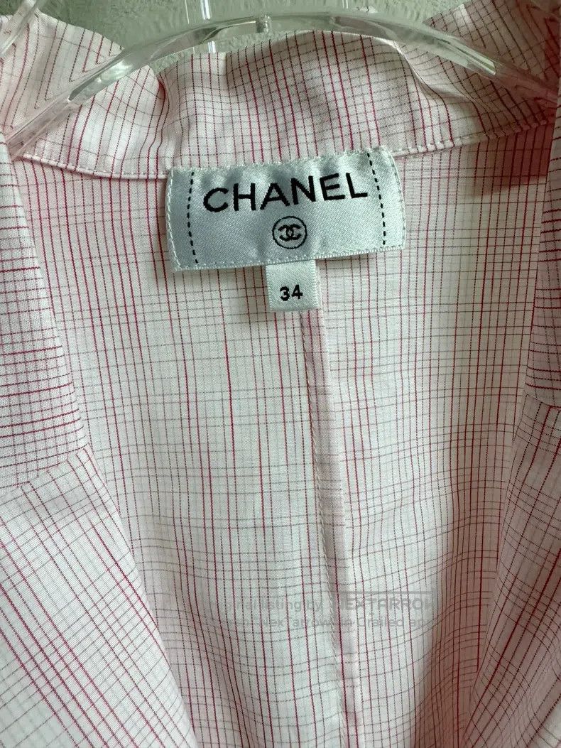 Chanel Chanel 20P Roof Series Pink Diamond Button Shirt Size XXS / US 00 / IT 34 - 5 Thumbnail