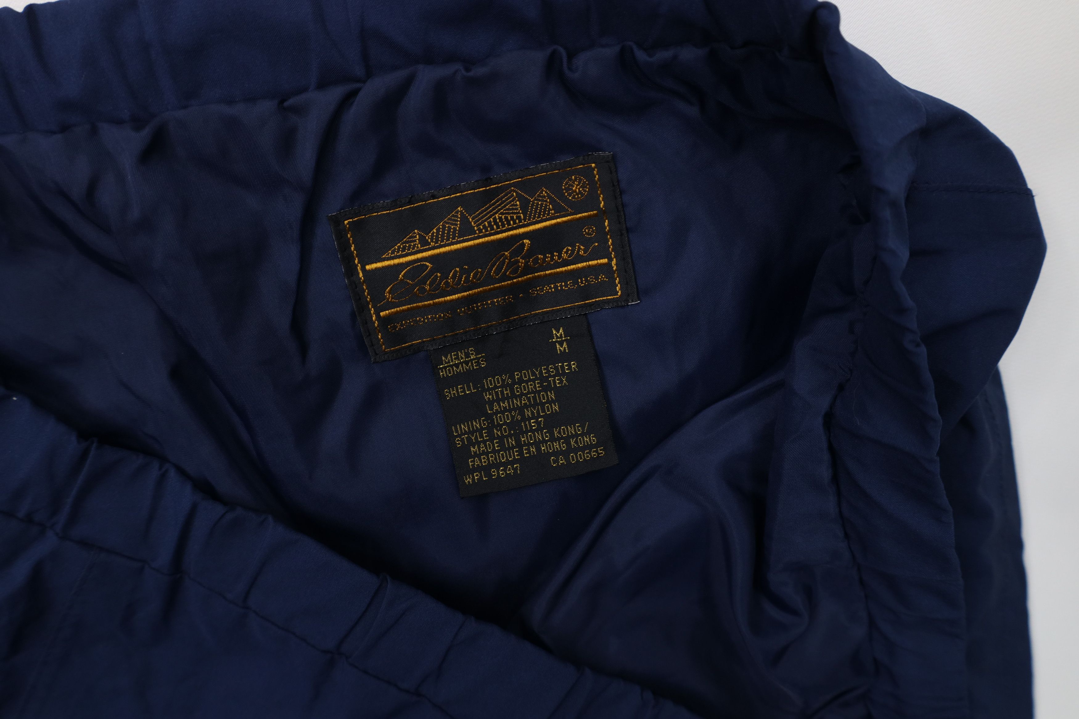 Eddie Bauer Vintage 80s Eddie Bauer Waterproof Rain Pants Navy Blue Size US 34 / EU 50 - 8 Thumbnail