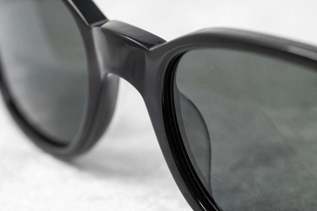 Ann Demeulemeester Ann Demeulemeester Sunglasses Oval Black and Grey Size ONE SIZE - 12 Thumbnail