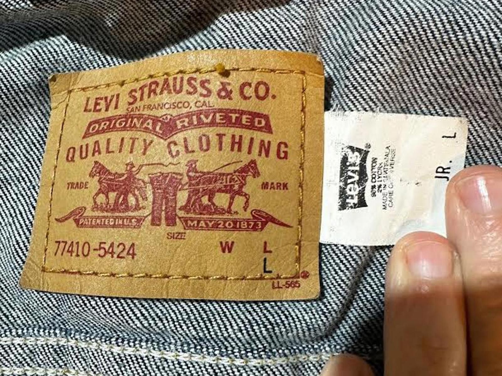 Levi’s 77410-5424 Dark Wash Denim Jacket Jr/L Vintage