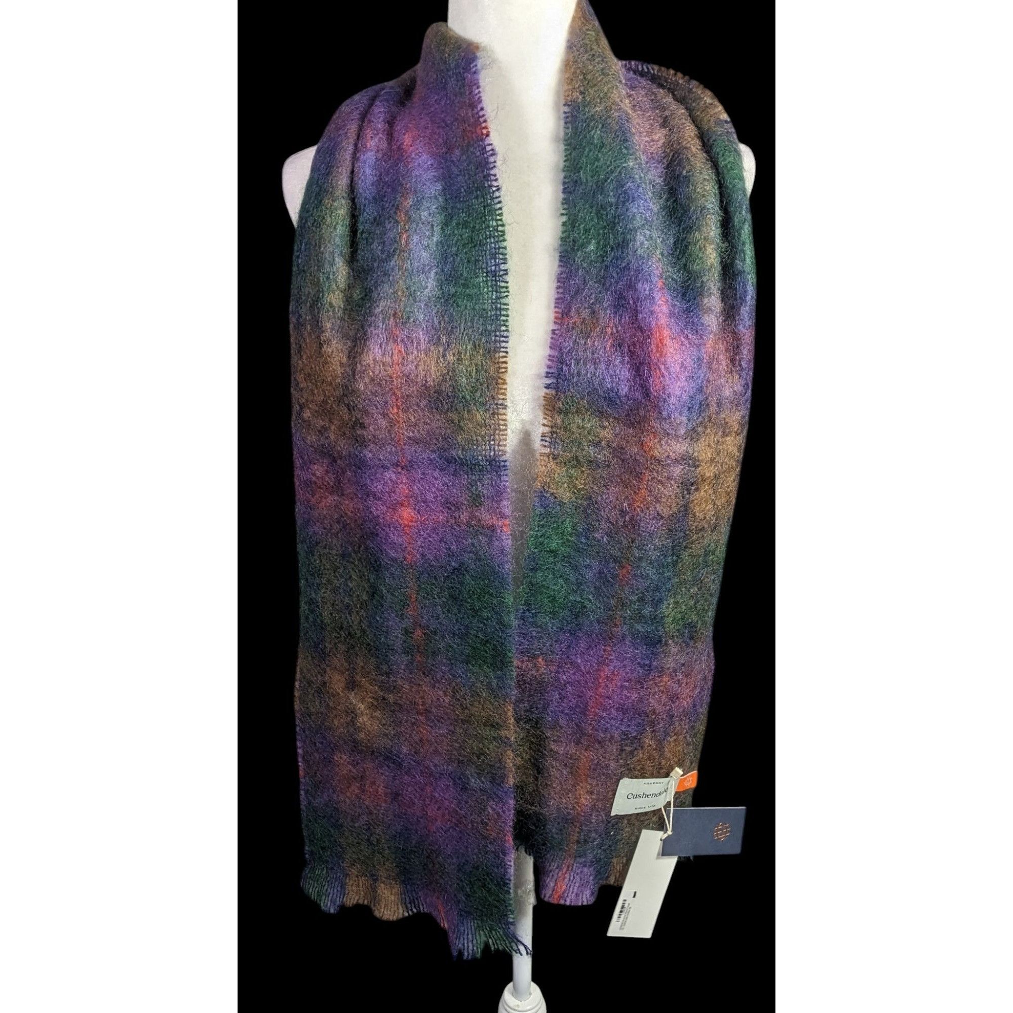 Other Cushendale Brushed Mohair Scarf Made In Ireland 72x9 Inches Size ONE SIZE - 3 Thumbnail