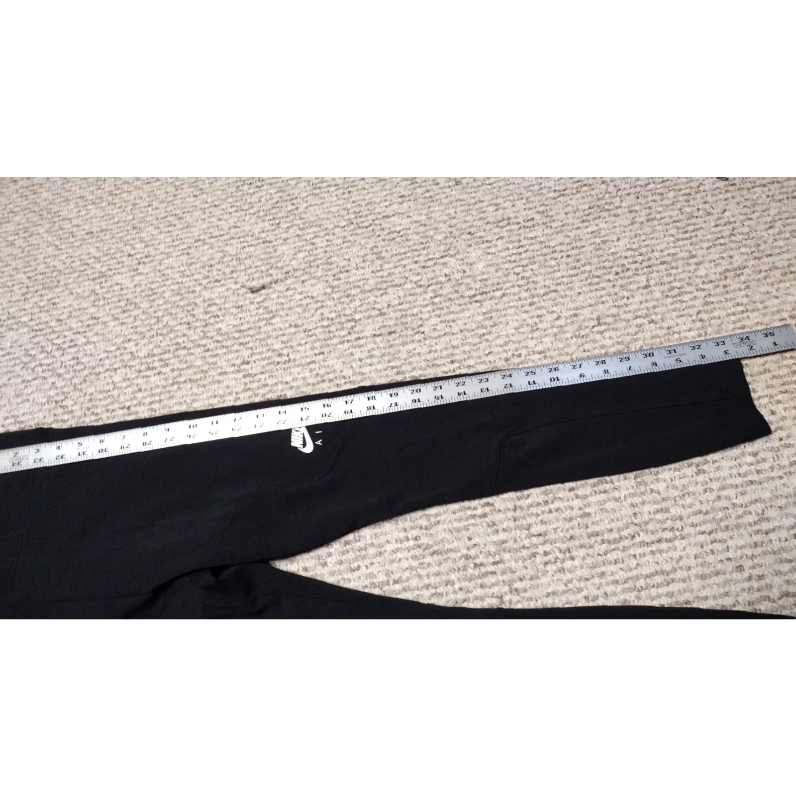 Nike Nike Women's 7/8 Tight Fit Air Logo Leggings Black NWT Retro Casual Pants Womens Size 28" / US 6 / IT 42 - 5 Thumbnail