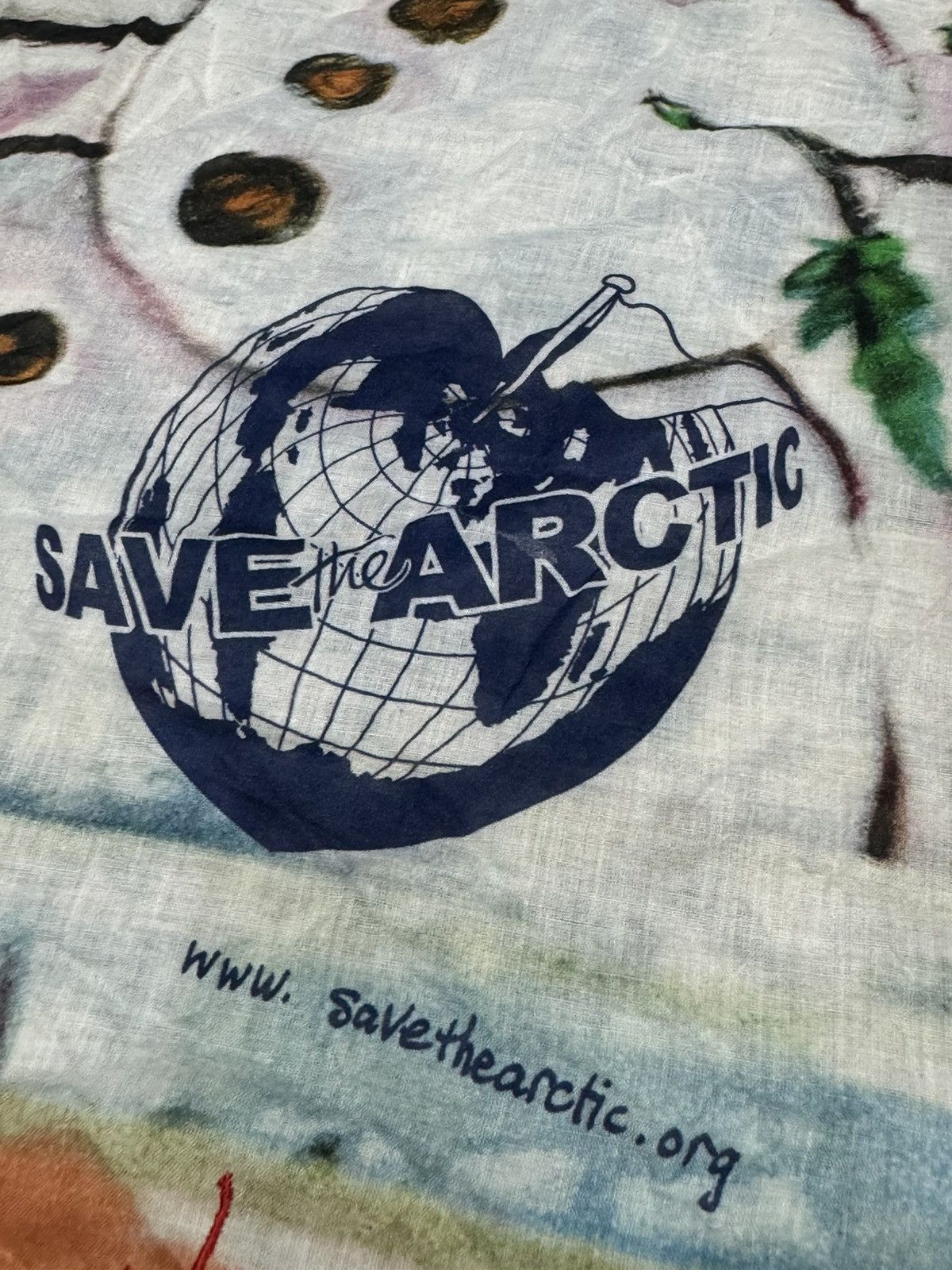 Vivienne Westwood VIVIENNE WESTWOOD 2013 SAVE THE ARCTIC HADNKERCHIEF SCARF Size ONE SIZE - 4 Thumbnail