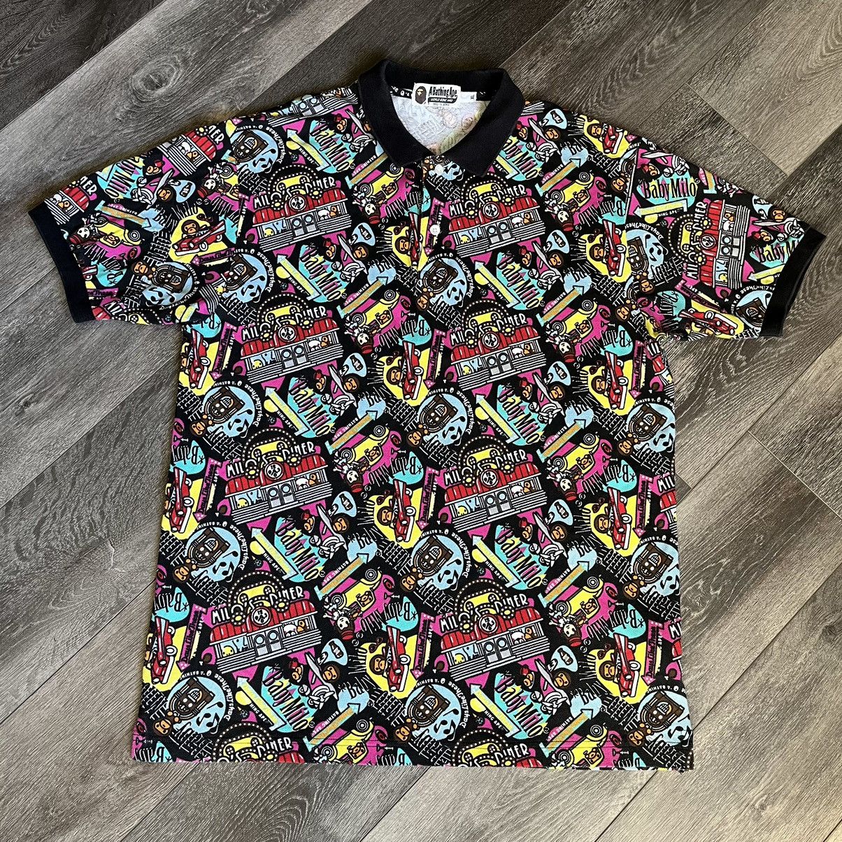 Bape A Bathing Ape Bape Baby Milo Diner Polo Size US XL / EU 56 / 4 - 1 Thumbnail