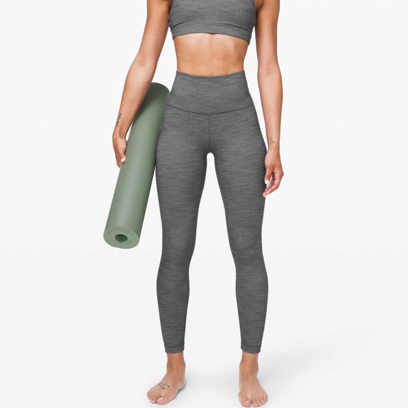 Lululemon Lululemon Align Pant 25" Herringbone Heathered Leggings 2 Size 26" / US 2 / IT 38 - 3 Thumbnail