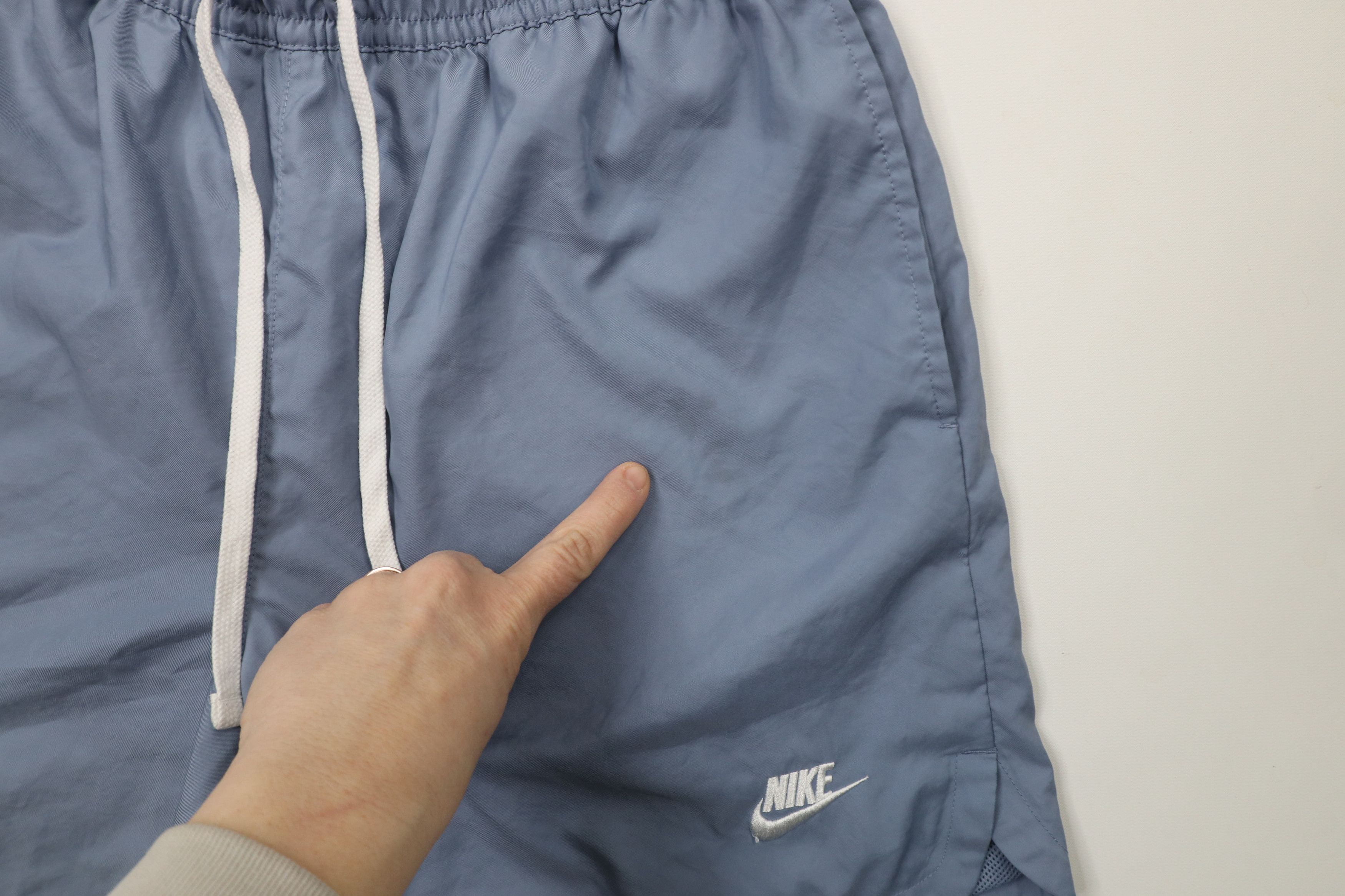 Nike × Vintage Nike Sportswear Out Above Knee Lined Flow Shorts Light Blue Size US 34 / EU 50 - 5 Thumbnail
