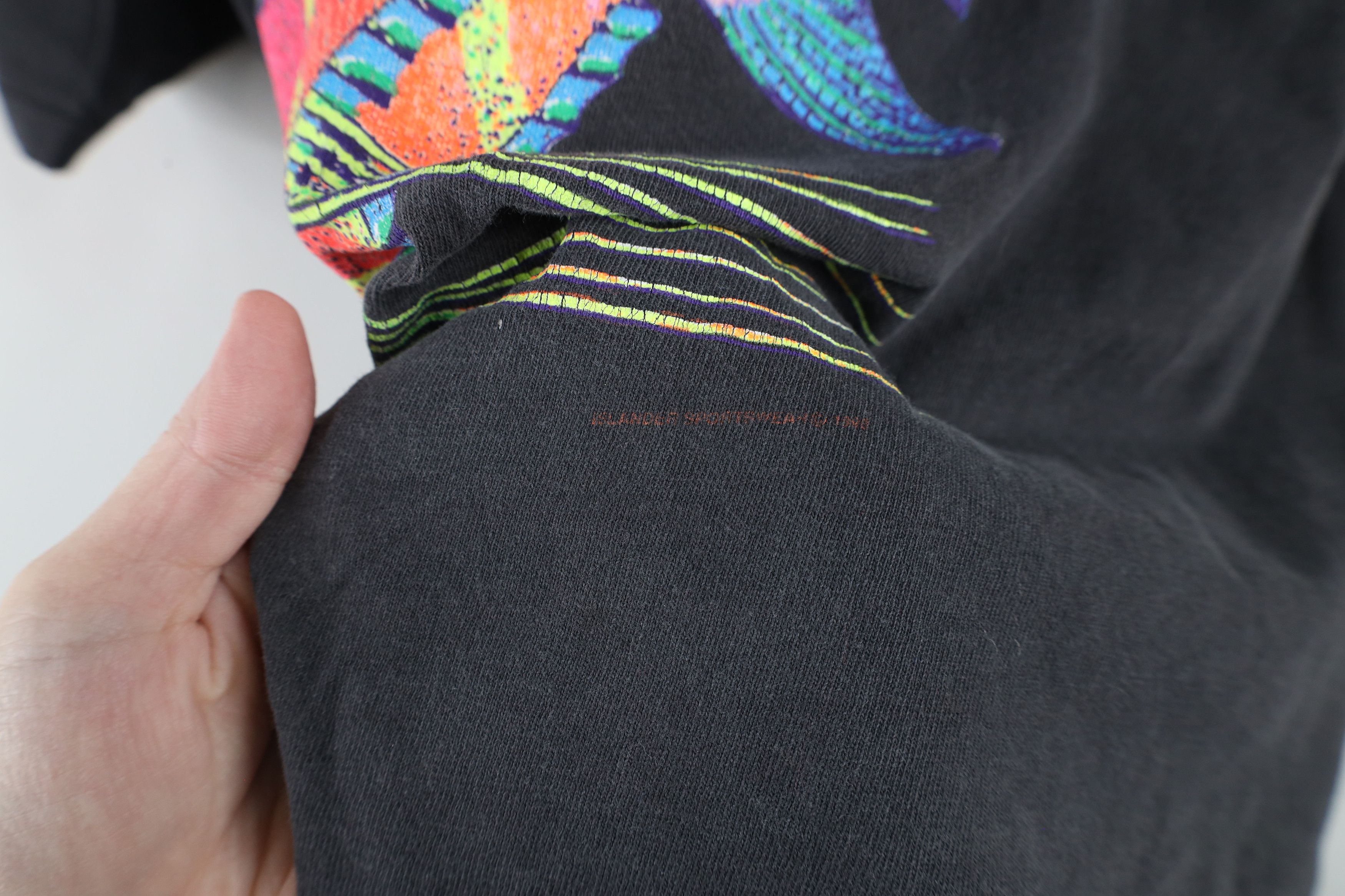 Vintage Vintage 90s Streetwear Fish Short Sleeve T-Shirt Black USA Size US XL / EU 56 / 4 - 6 Thumbnail