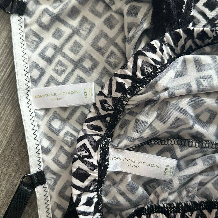 Other adrienne vittadini black white pajama sleepwear set shorts Size ONE SIZE - 4 Thumbnail