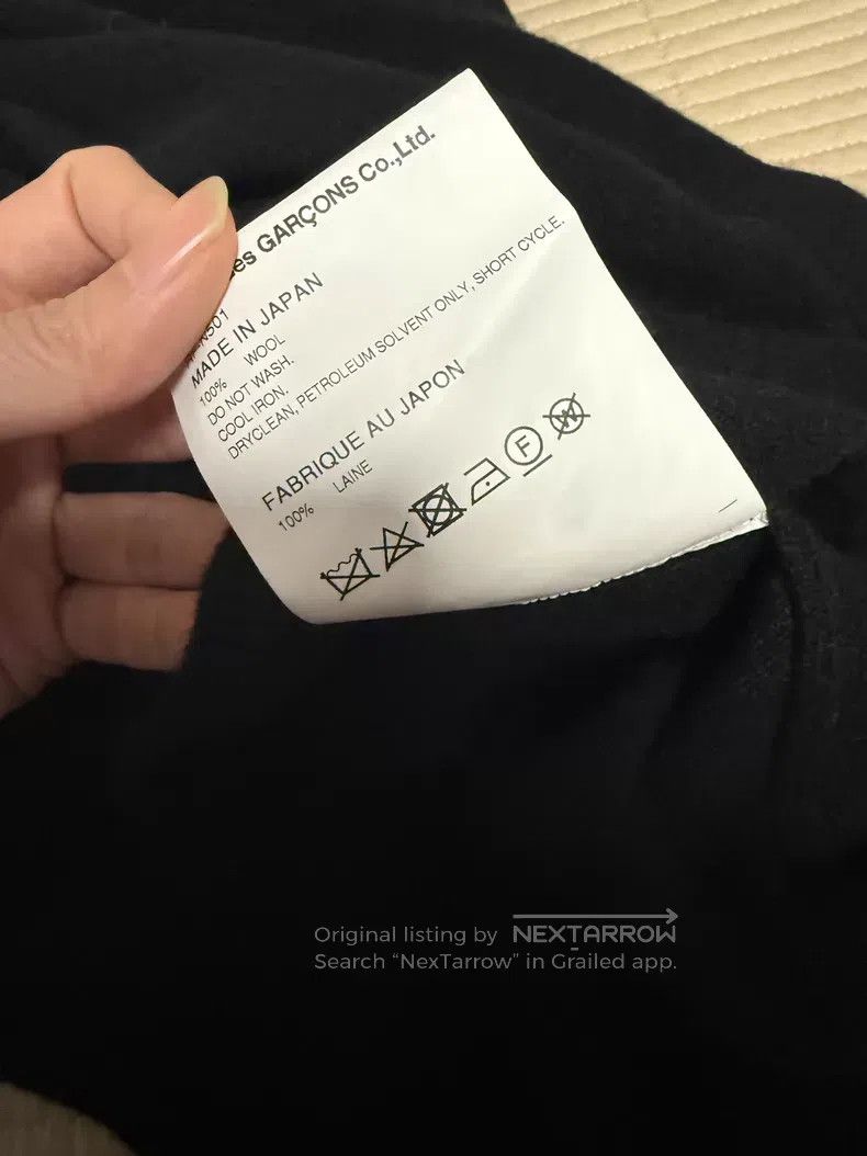 Comme des Garcons Comme des Garcons Black Wool Cardigan Size S / US 4 / IT 40 - 9 Thumbnail