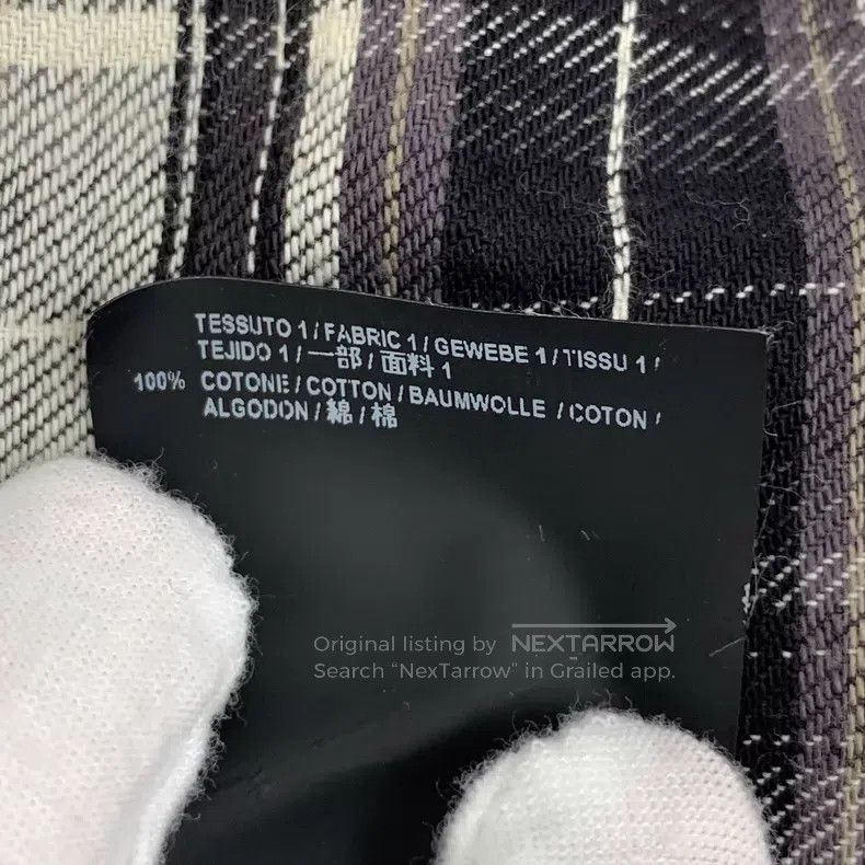Balenciaga Balenciaga Black plaid cotton notch collar long sleeve shi Size XS / US 0-2 / IT 36-38 - 7 Thumbnail