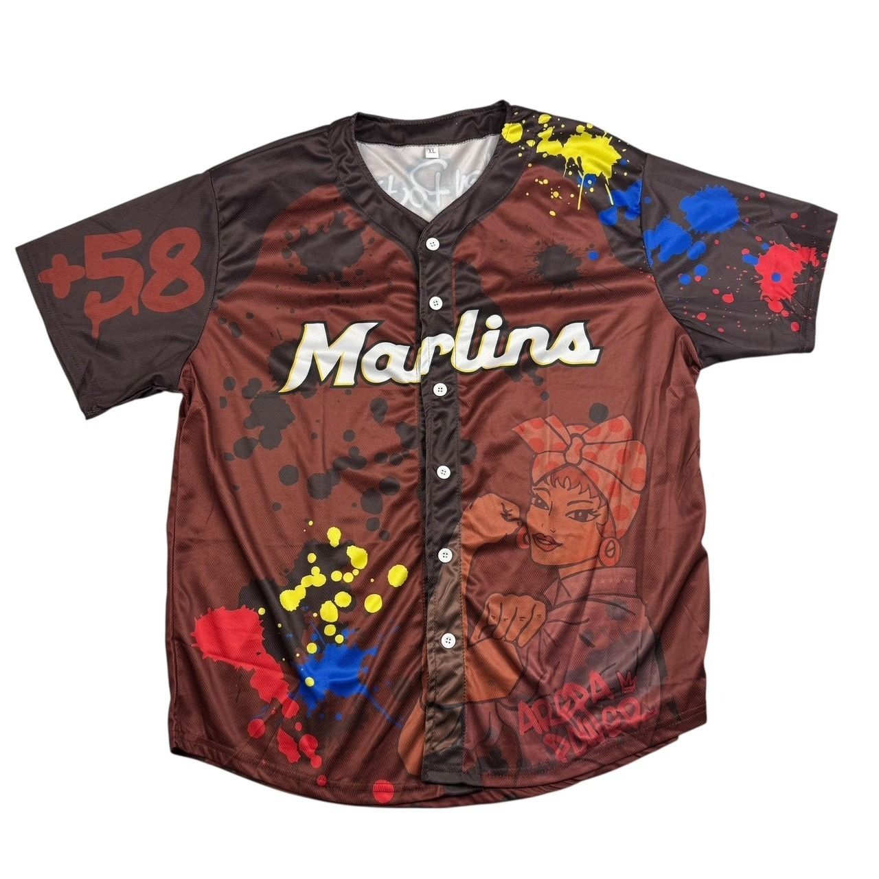 Other Miami Marlins Venezuela Stadium Giveway Men's Porti Graffiti Size US XL / EU 56 / 4 - 2 Thumbnail