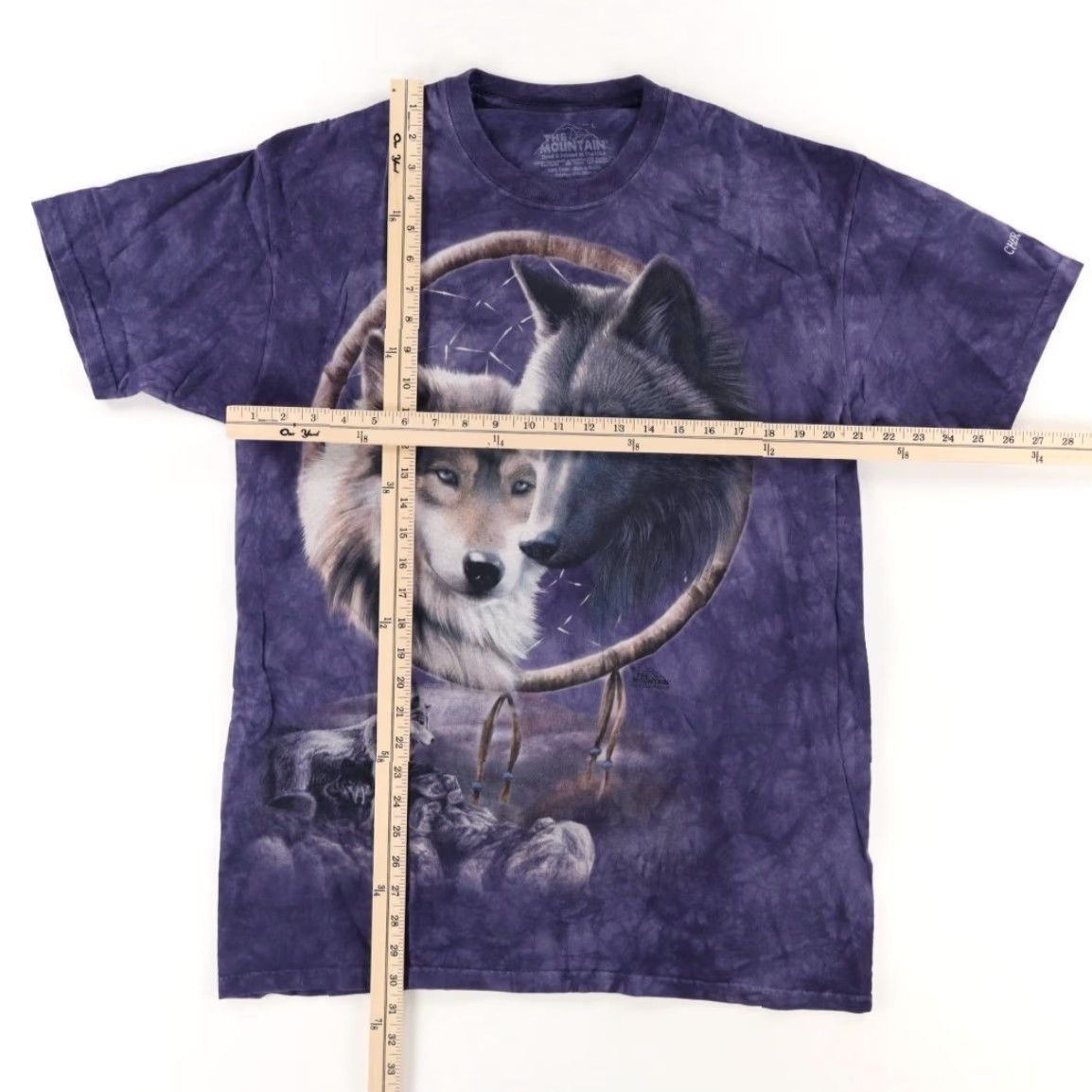 The Mountain The Mountain Wolf Dreamcatcher Tie-Dye T-Shirt Purple Men's L Size US L / EU 52-54 / 3 - 3 Thumbnail