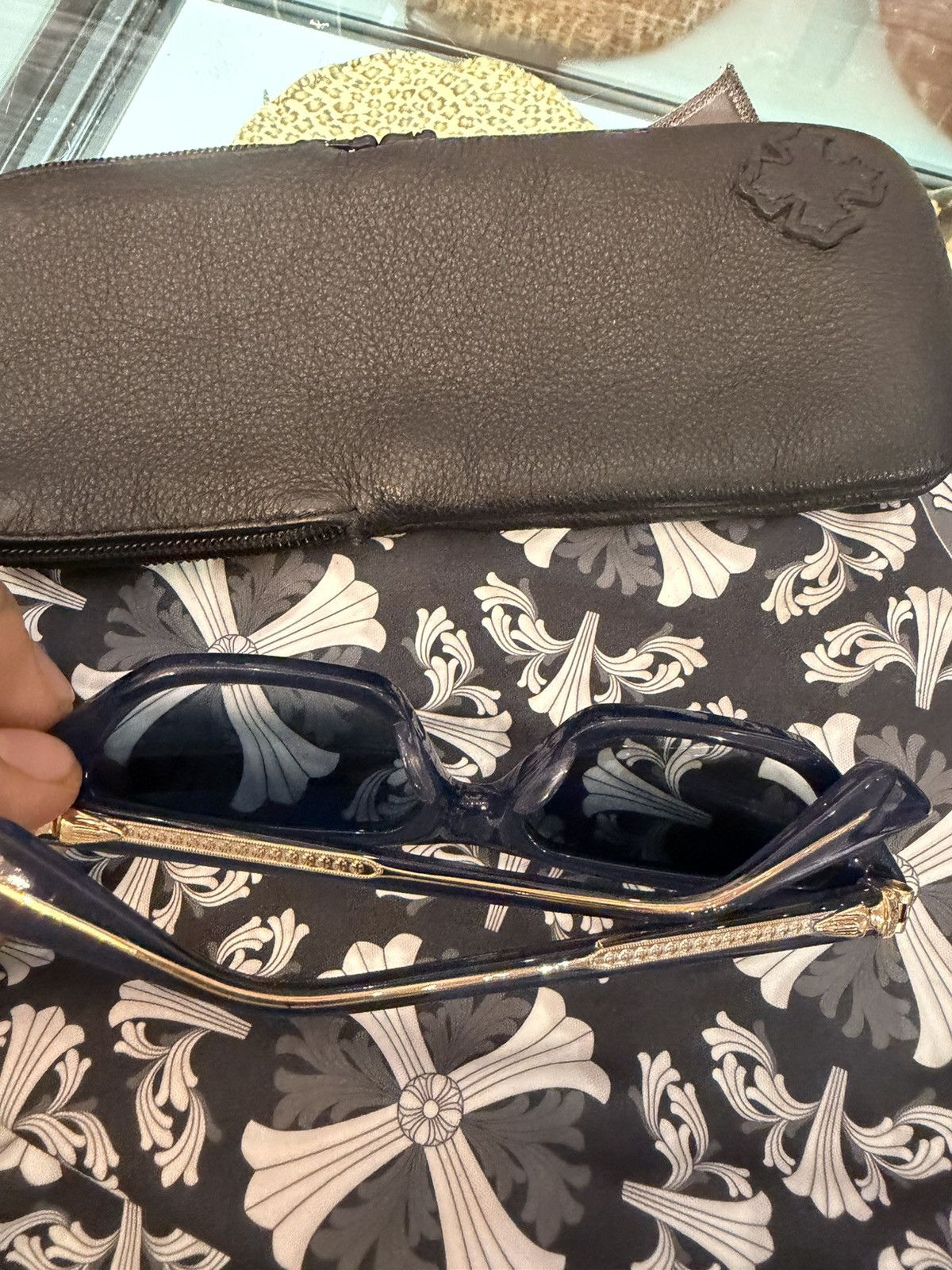 Chrome Hearts Chrome Hearts SLUNTUATION sunglasses RARE GOLD Size ONE SIZE - 8 Thumbnail