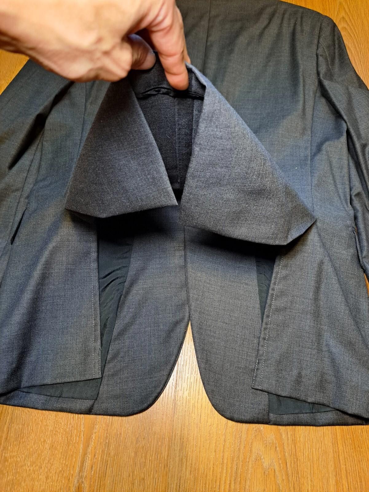 Other Cantarelli Esquire Suit Jacket Mens 42R Gray Wool Bemberg Size 42R - 9 Thumbnail