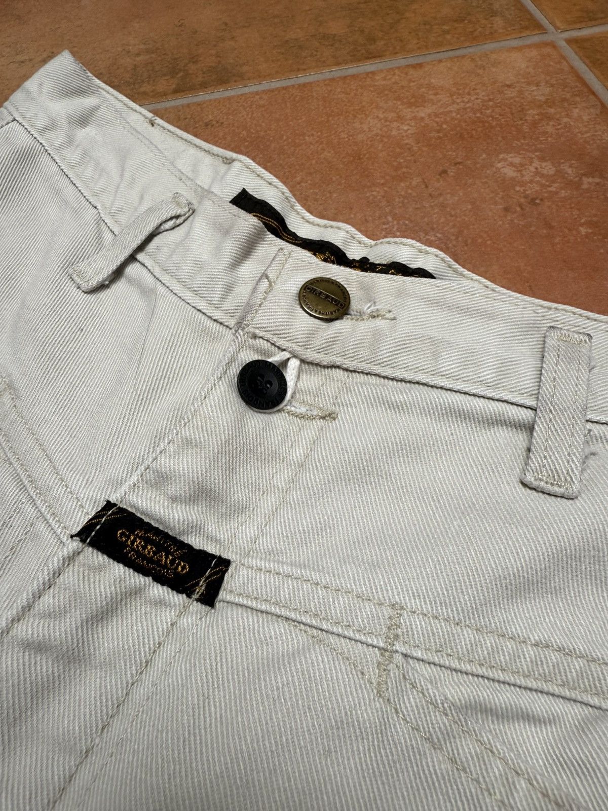 Marithe + Francois Girbaud Vintage Cream Stone Washed Girbaud Denim Pants Size US 30 / EU 46 - 7 Thumbnail