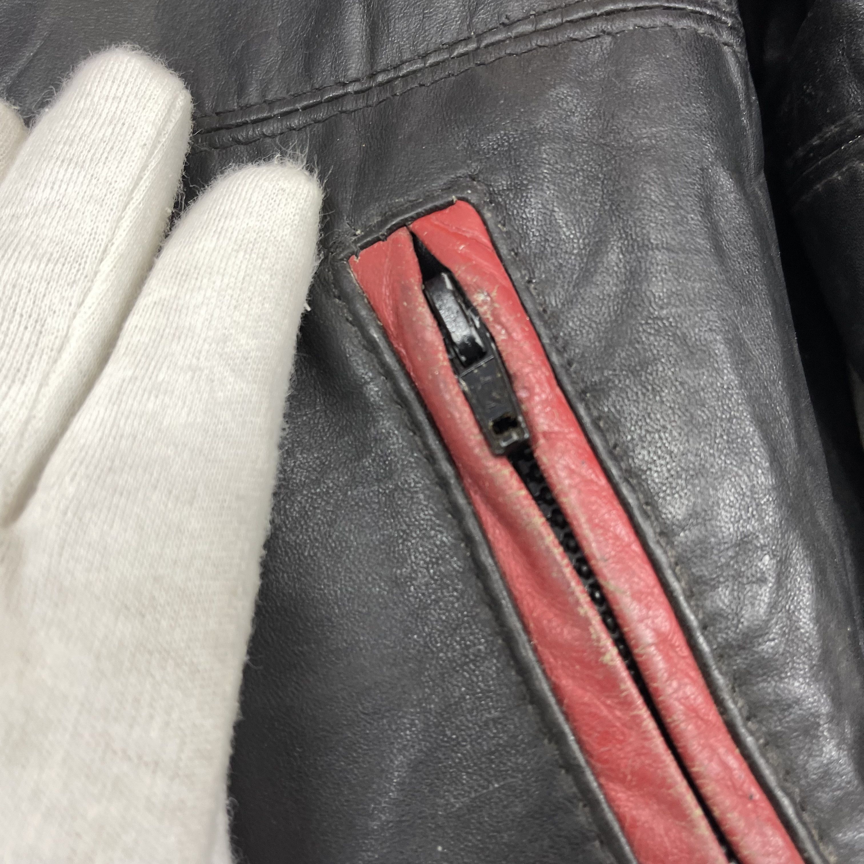 Vintage 90s Vintage ANGORA Leather Jacket Motorcycle Jacket #1187/AP Size US M / EU 48-50 / 2 - 10 Thumbnail