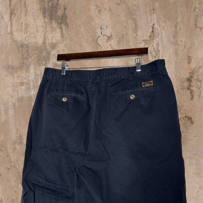 Vintage Vintage Bugle Boy Khakis Pants Jet Black Pleated Front 90s