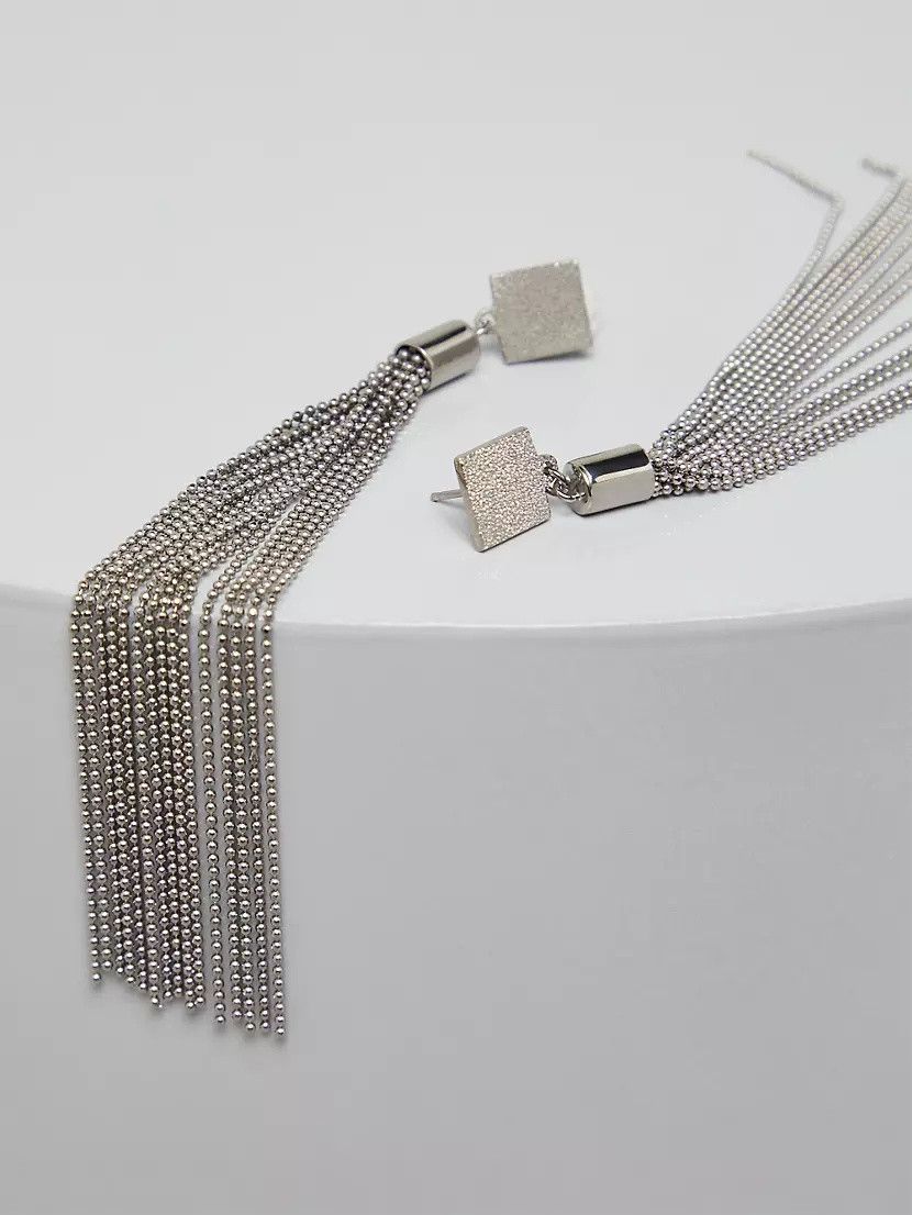 Brunello Cucinelli o1y0725 Size : OS / Earrings in Dark Gray Size ONE SIZE - 3 Thumbnail