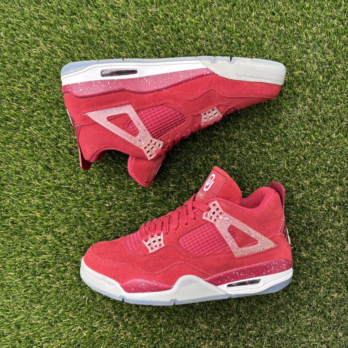 Jordan Brand Air Jordan 4 Retro PE 2018 “Oklahoma Sooners” Size 9 Size US 9 / EU 42 - 2 Thumbnail
