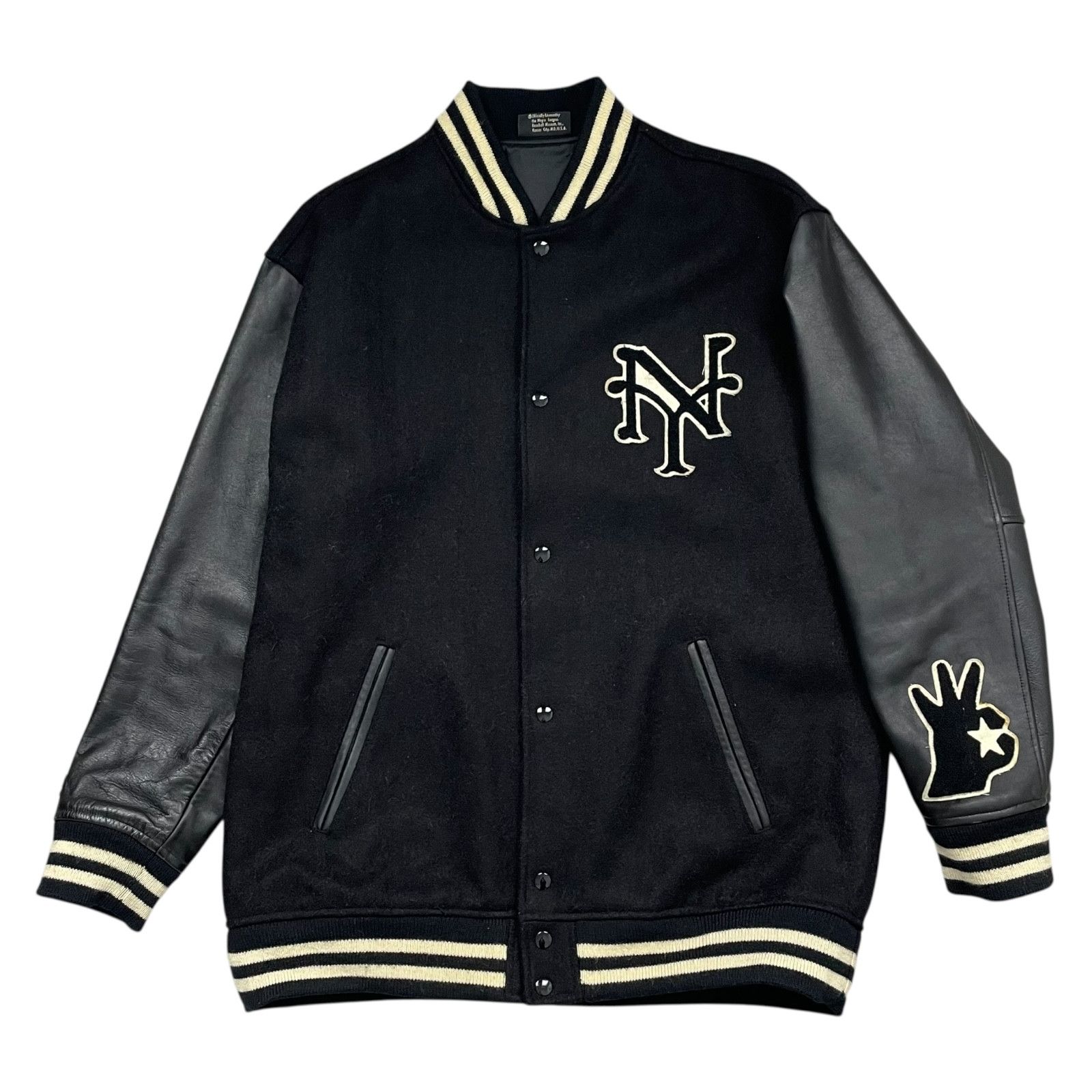 RARE 90s NEW YORK CUBANS NEGRO LEAGUES VARSITY JACKET XL