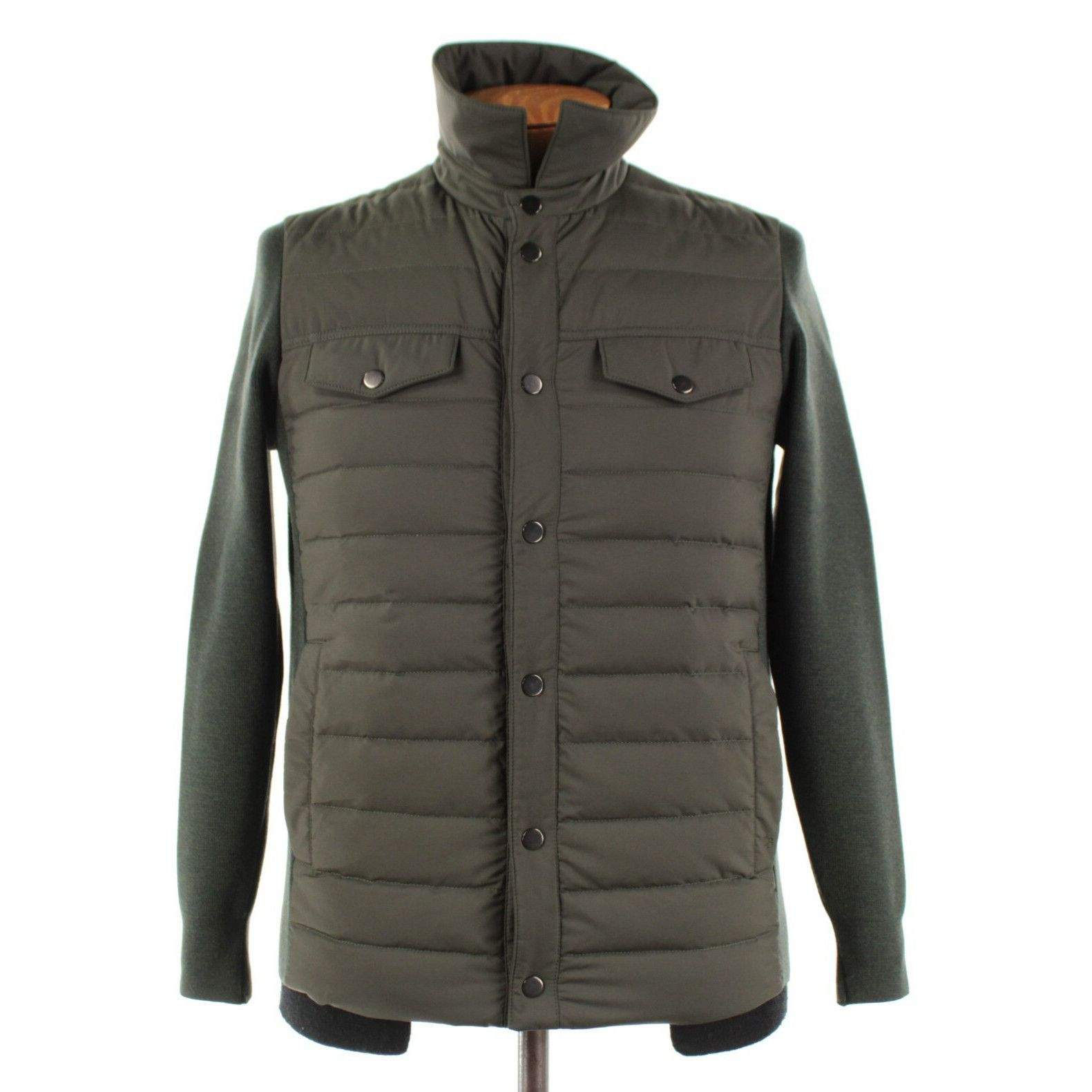 Luciano Barbera Luciano Barbera Jacket Size M US In Green Polyester / Wool Size US M / EU 48-50 / 2 - 1 Thumbnail