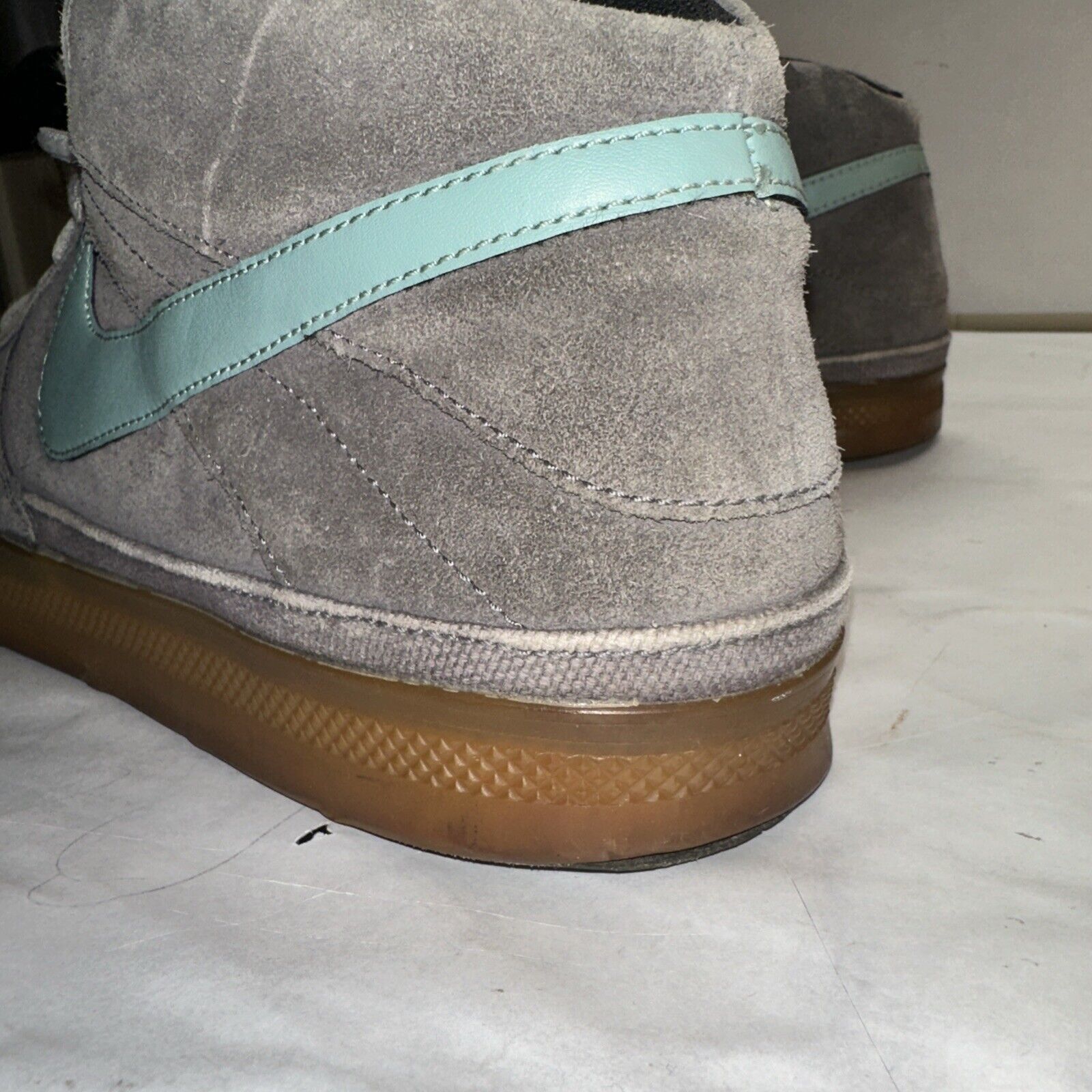 Nike Nike SB Mavrk Mid 6.0 Mens 8.5 Gray Blue Shoes Sneakers Sued Size US 8.5 / EU 41-42 - 9 Thumbnail