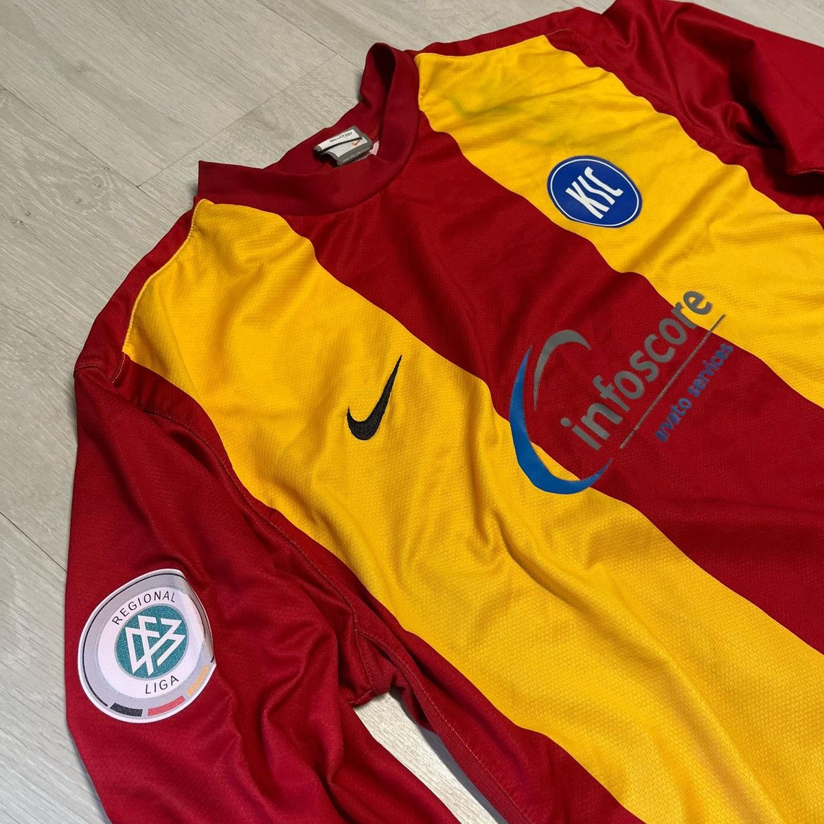 Nike Vintage Kaiserlautern matchworn longsleeve shirt #12 Size US L / EU 52-54 / 3 - 2 Thumbnail