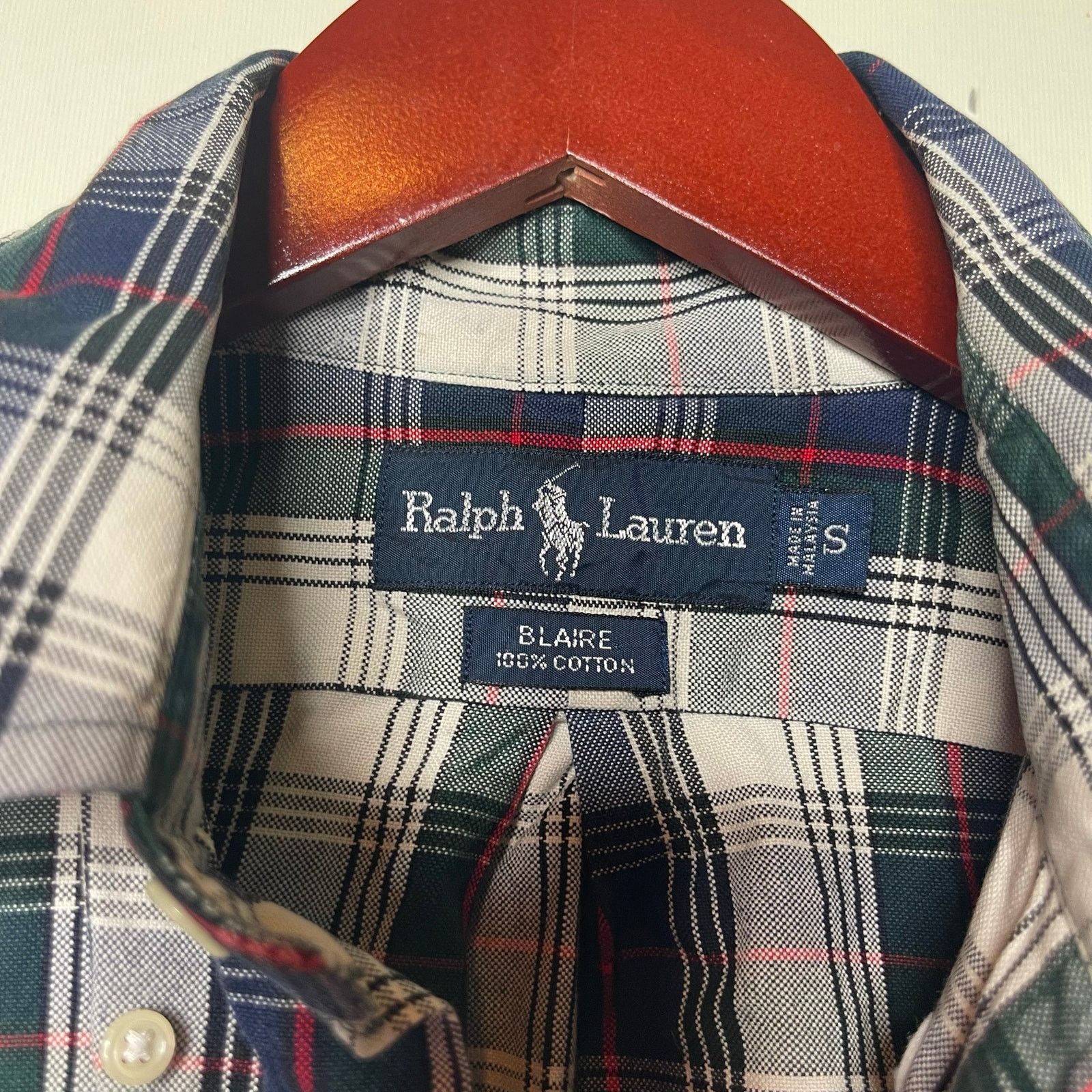 Ralph Lauren Ralph Lauren vintage Blaine green plaid cotton shirt sz S Size US S / EU 44-46 / 1 - 5 Thumbnail