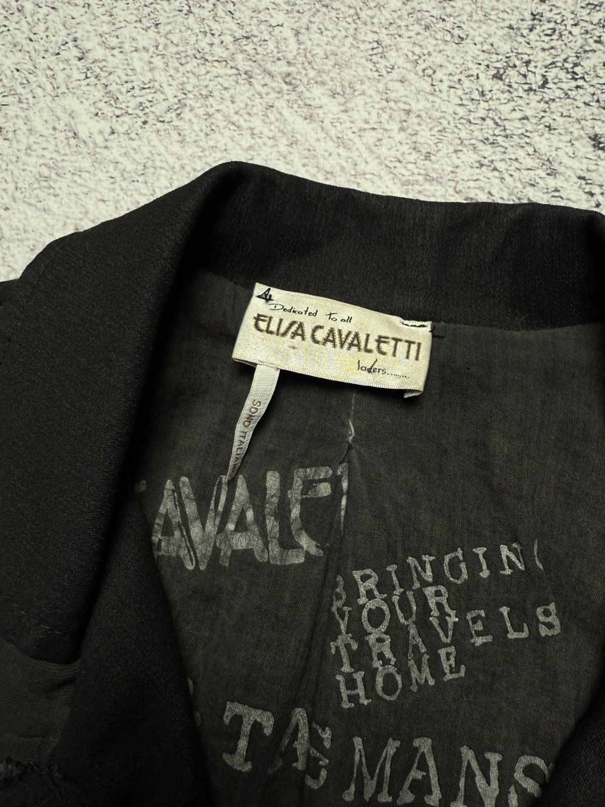 Elisa Cavaletti Vintage Elisa Cavaletti Jacket Avant Garde Blazer Italia Y2k Size XL / US 12-14 / IT 48-50 - 9 Thumbnail