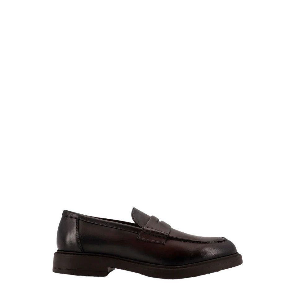 DOUCAL'S Brown Leather Loafers New & Authentic (Men's size:U
