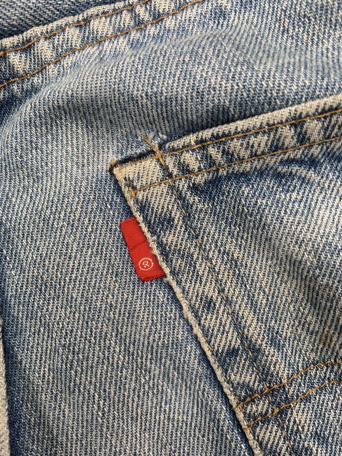 Levi's Vintage 80s Levi's 501 Selvedge Made in USA Distressed Denim Size US 33 - 17 Thumbnail