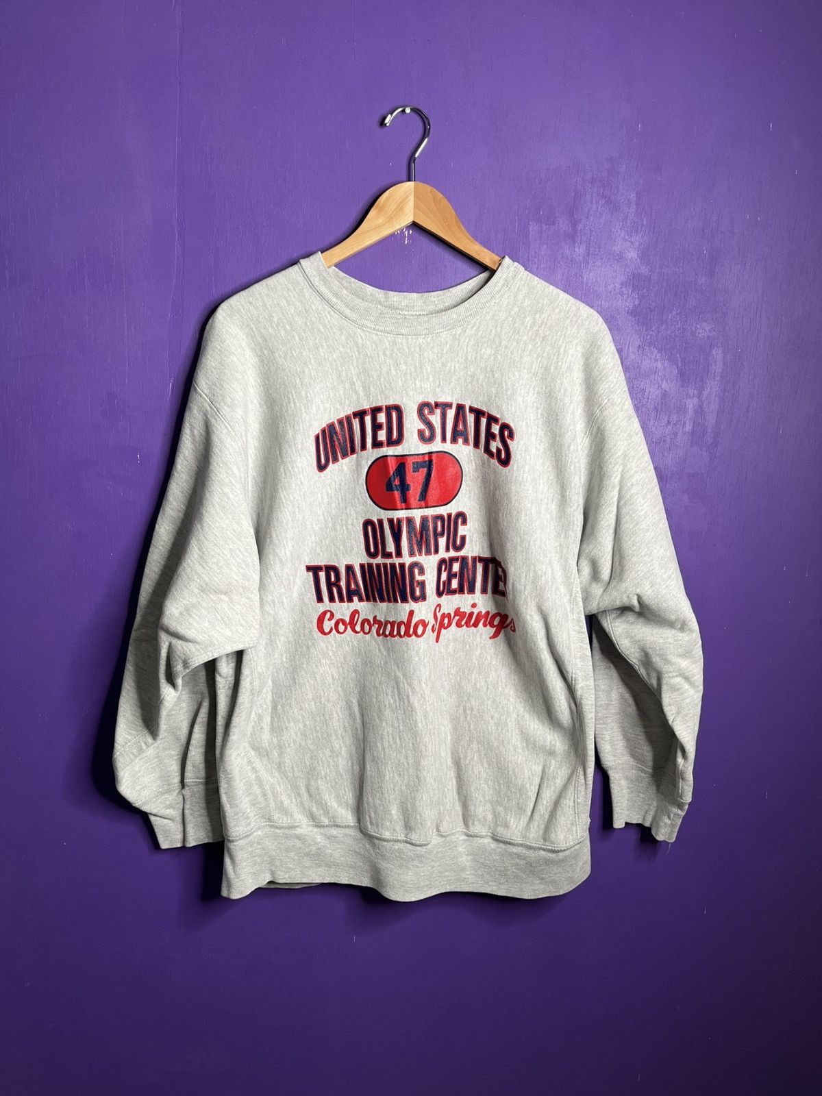 Champion × USA Olympics × Vintage Vintage 80s Champion Olympic training center reverse weave Size US XL / EU 56 / 4 - 1 Thumbnail