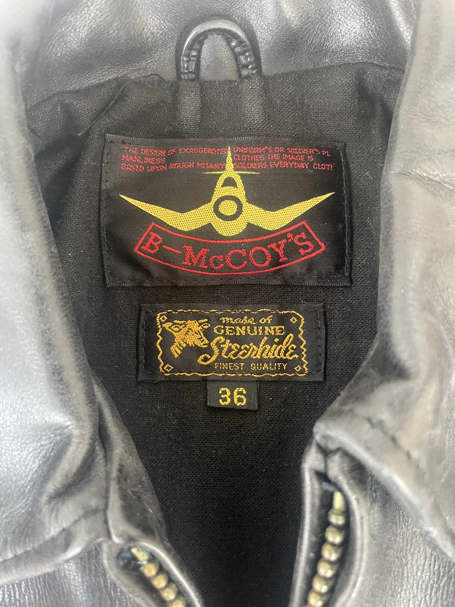 Other B-McCOY's steerhide leather jacket Size US S / EU 44-46 / 1 - 4 Thumbnail
