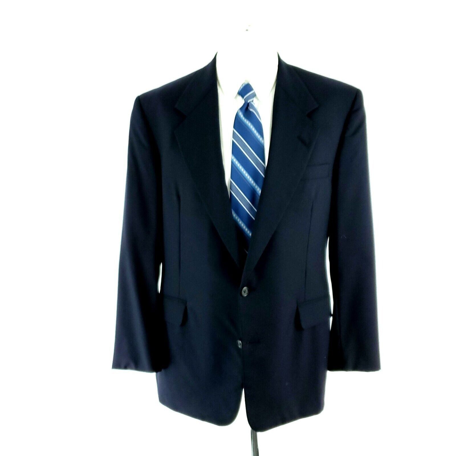 Tom James Tom James Executive Wool 2 Button Blazer 38R Blue Size 38R - 3 Thumbnail