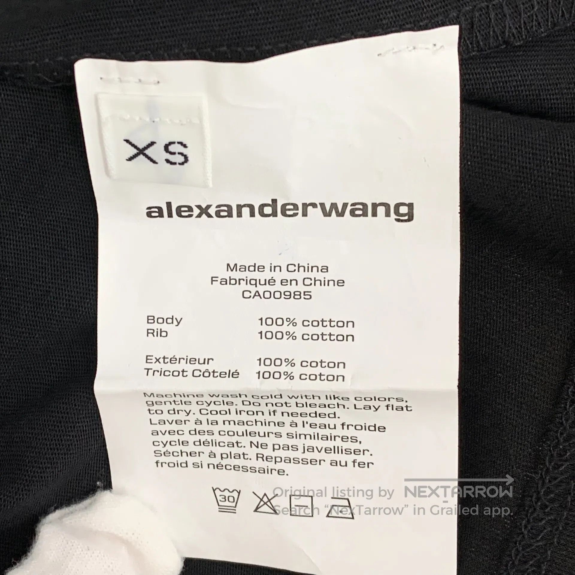 Alexander Wang Alexander Wang Black badge cotton crewneck long-sleeve hoo Size US XS / EU 42 / 0 - 7 Thumbnail