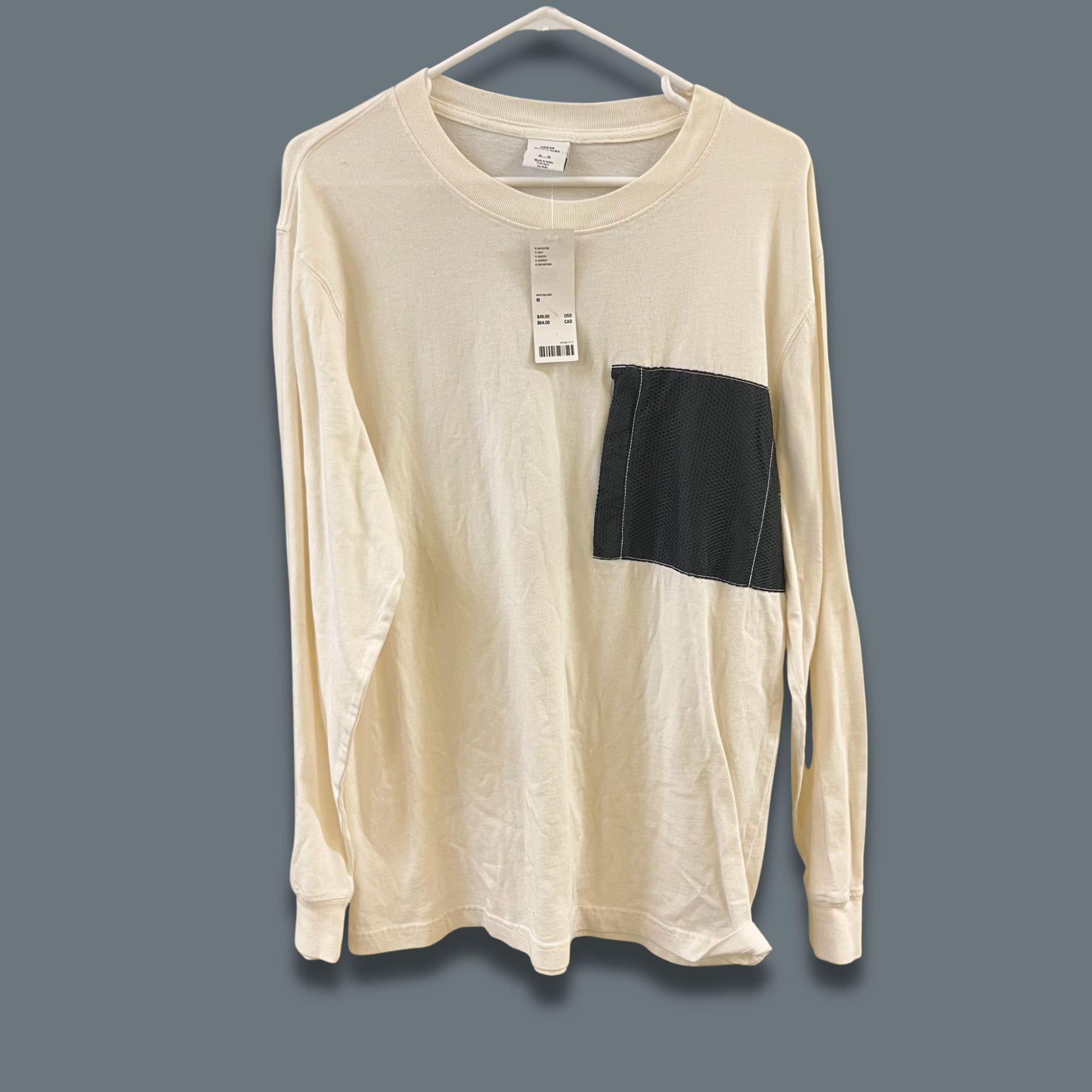 Urban Outfitters Urban Outfitters Mens Long-Sleeve T-Shirt With Black Pocket Size US M / EU 48-50 / 2 - 2 Thumbnail